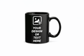 Personalized Magic Mug (Heat Reveal) – Custom Photo Color Changing Coffee Cup – 325ml Black Ceramic