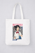 Anime Graphic Tote Bag – Mitsuha Inspired Otaku Canvas Shopper Bag